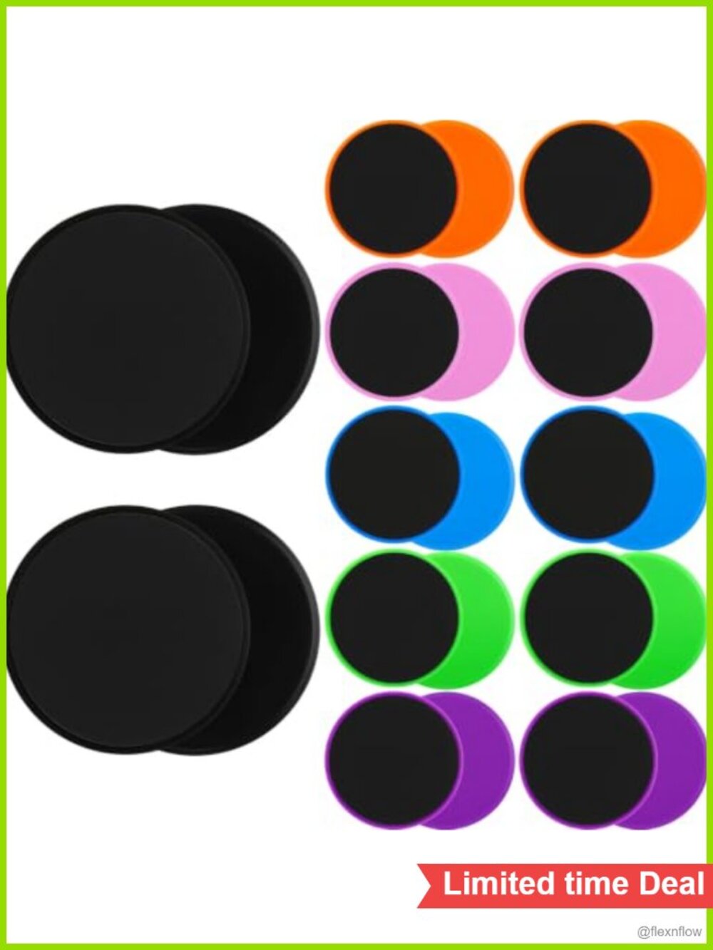24 Pc Core Sliders for Working Out Ab Exercise Gliding Discs Fitness